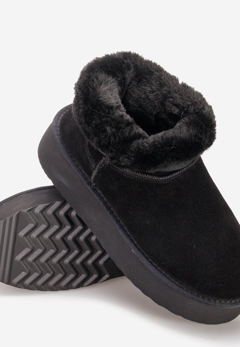 Cizme tip ugg cu platformă Nalya V3 negre