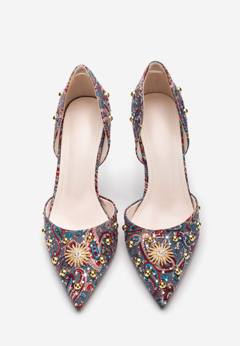 Pantofi stiletto Francesca V3 albastri