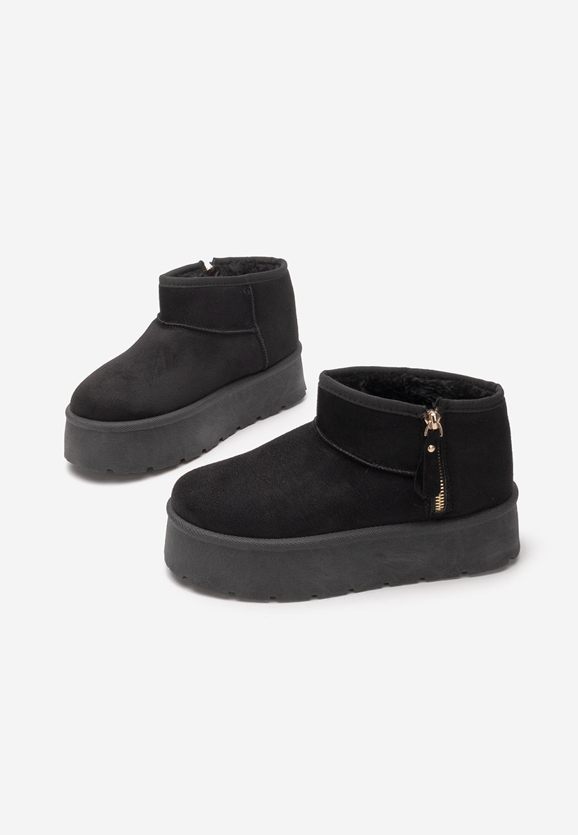 Cizme tip ugg Candiara negre