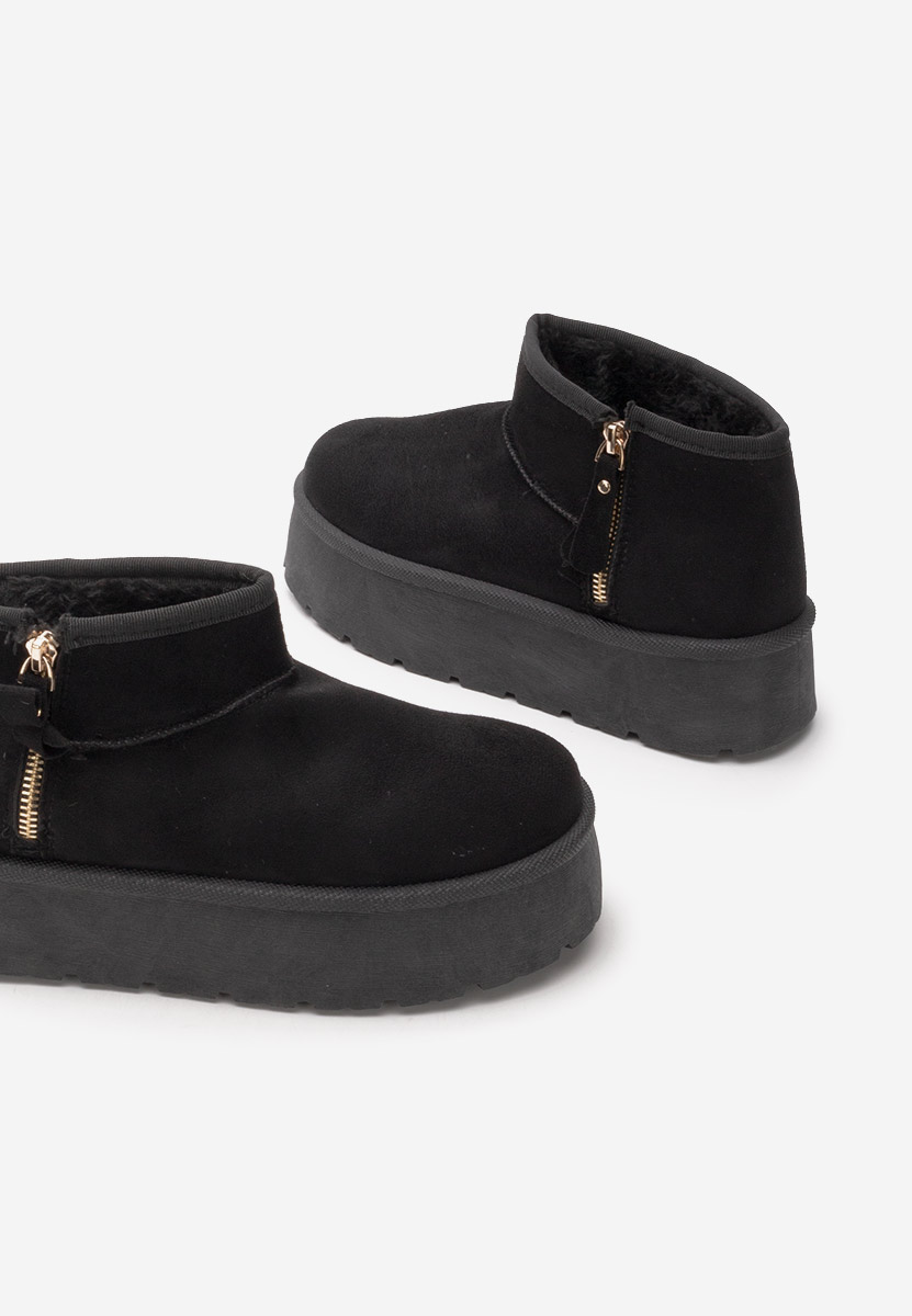 Cizme tip ugg Candiara negre