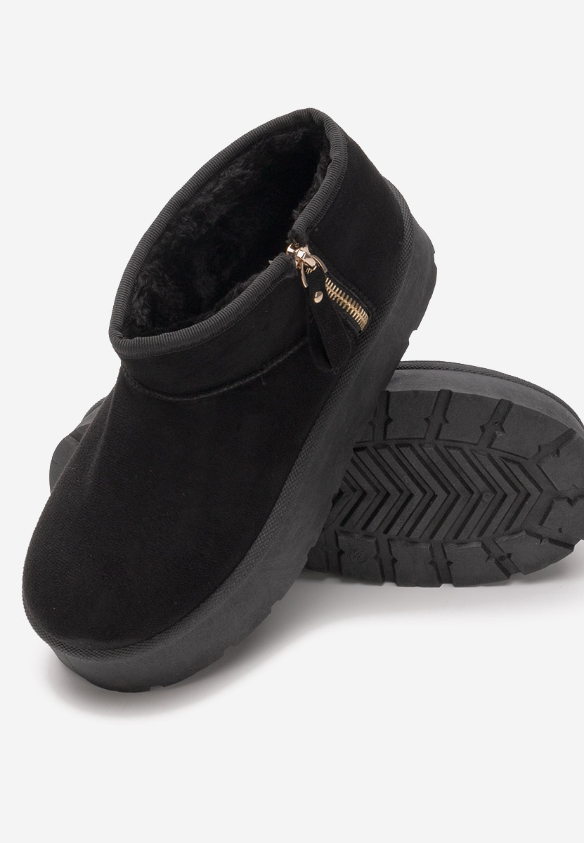 Cizme tip ugg Candiara negre