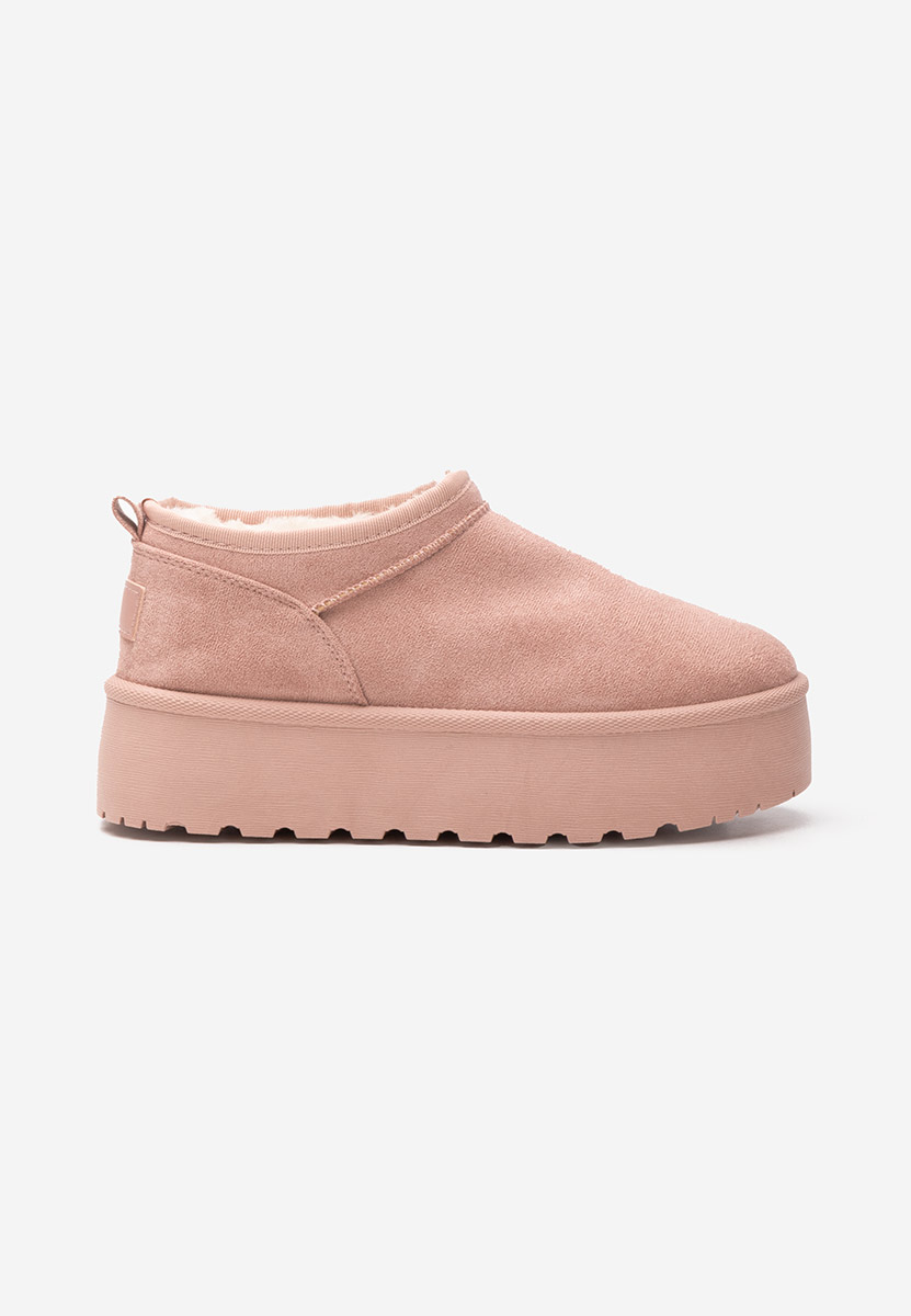 Cizme tip ugg Lorenna roz