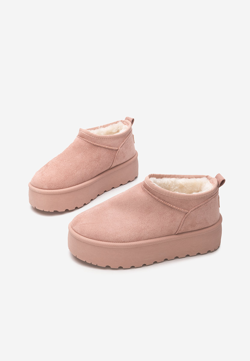 Cizme tip ugg Lorenna roz