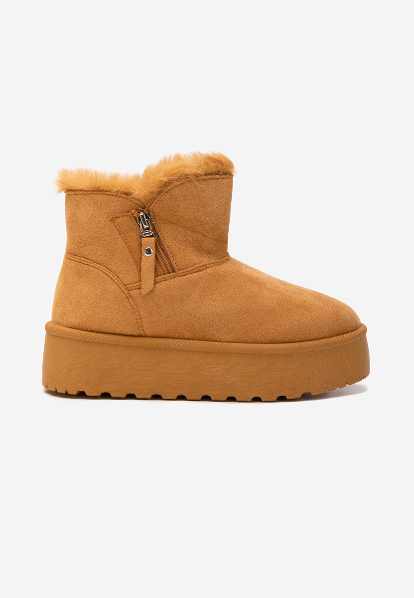 Cizme tip ugg Jamya camel