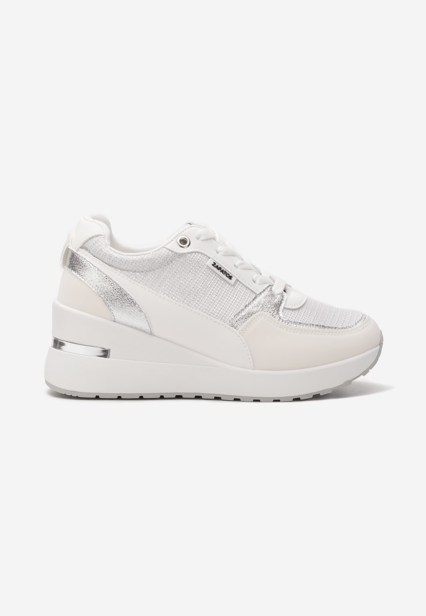 Sneakers cu platforma Zaneta albi