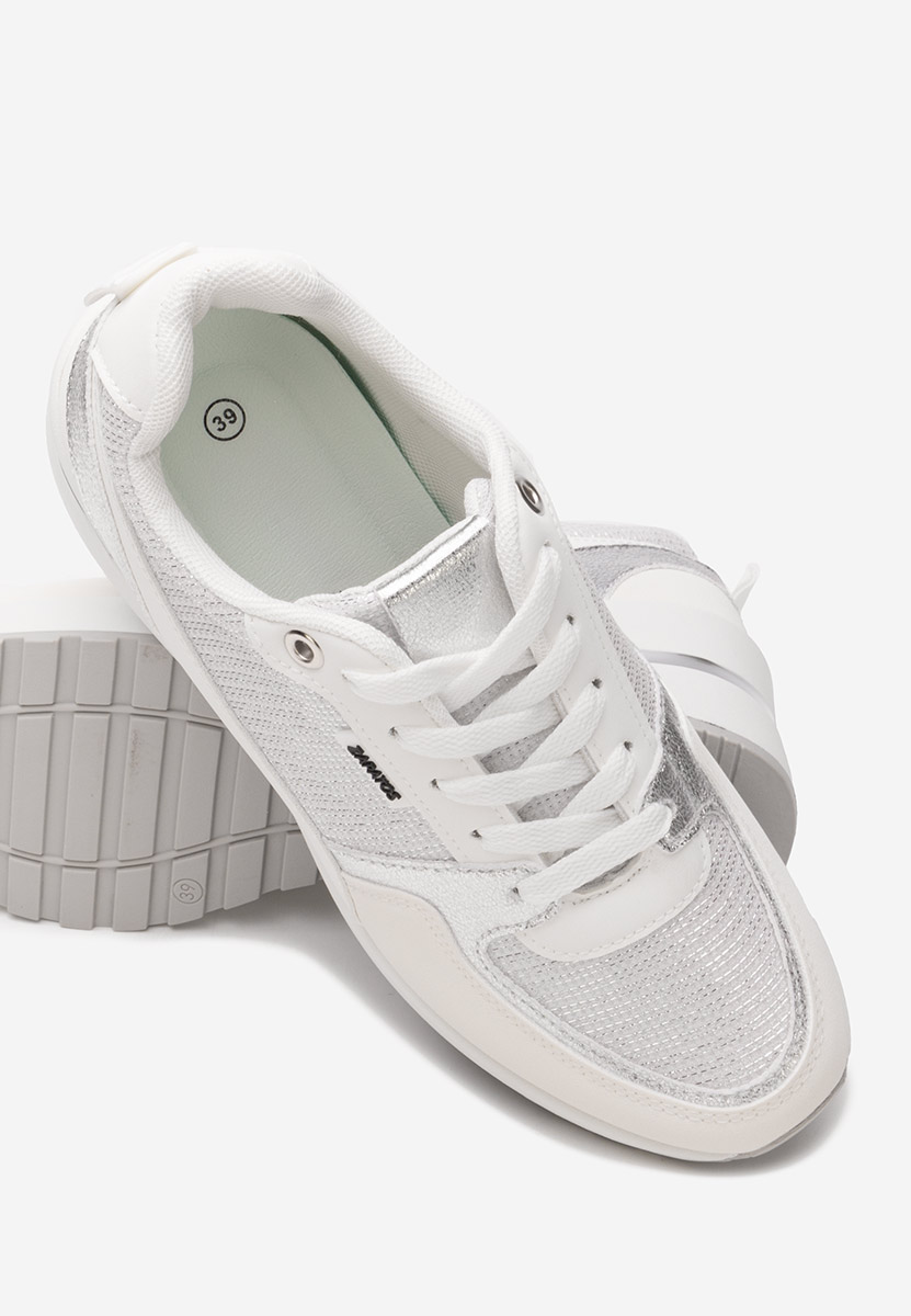 Sneakers cu platforma Zaneta albi