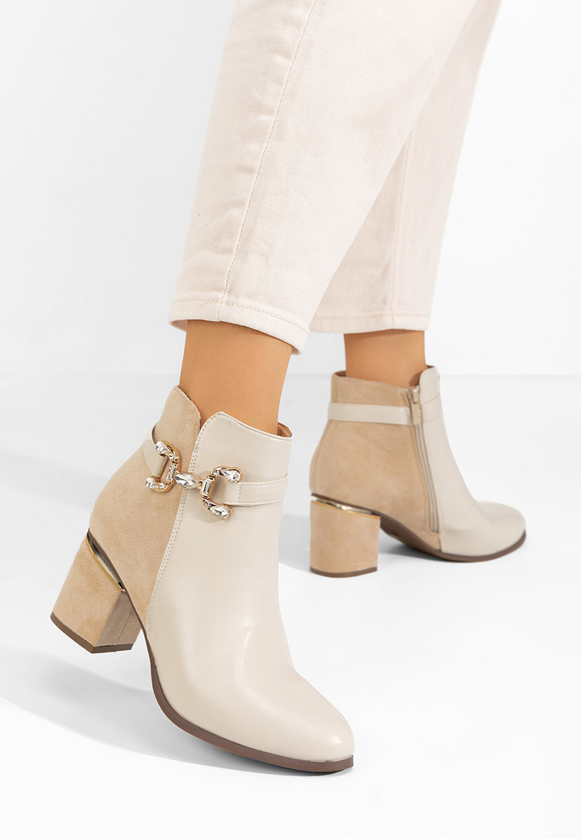 Botine dama elegante Safa bej