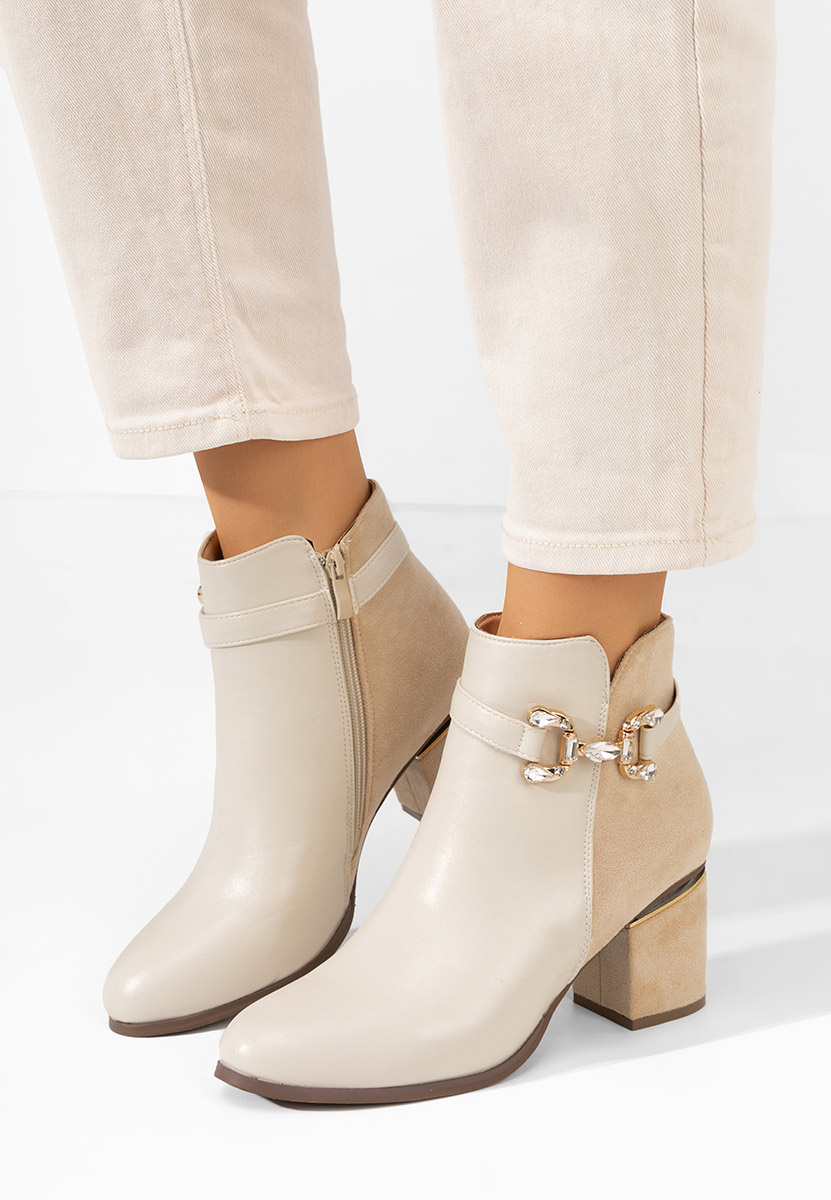 Botine dama elegante Safa bej