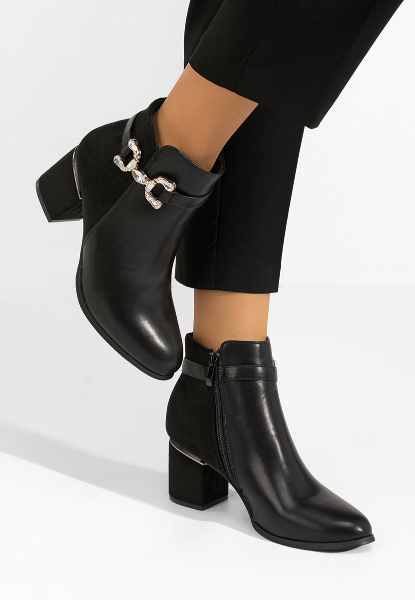 Botine dama elegante Safa negre