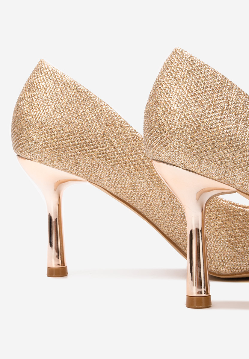 Pantofi stiletto Bernetta champagne