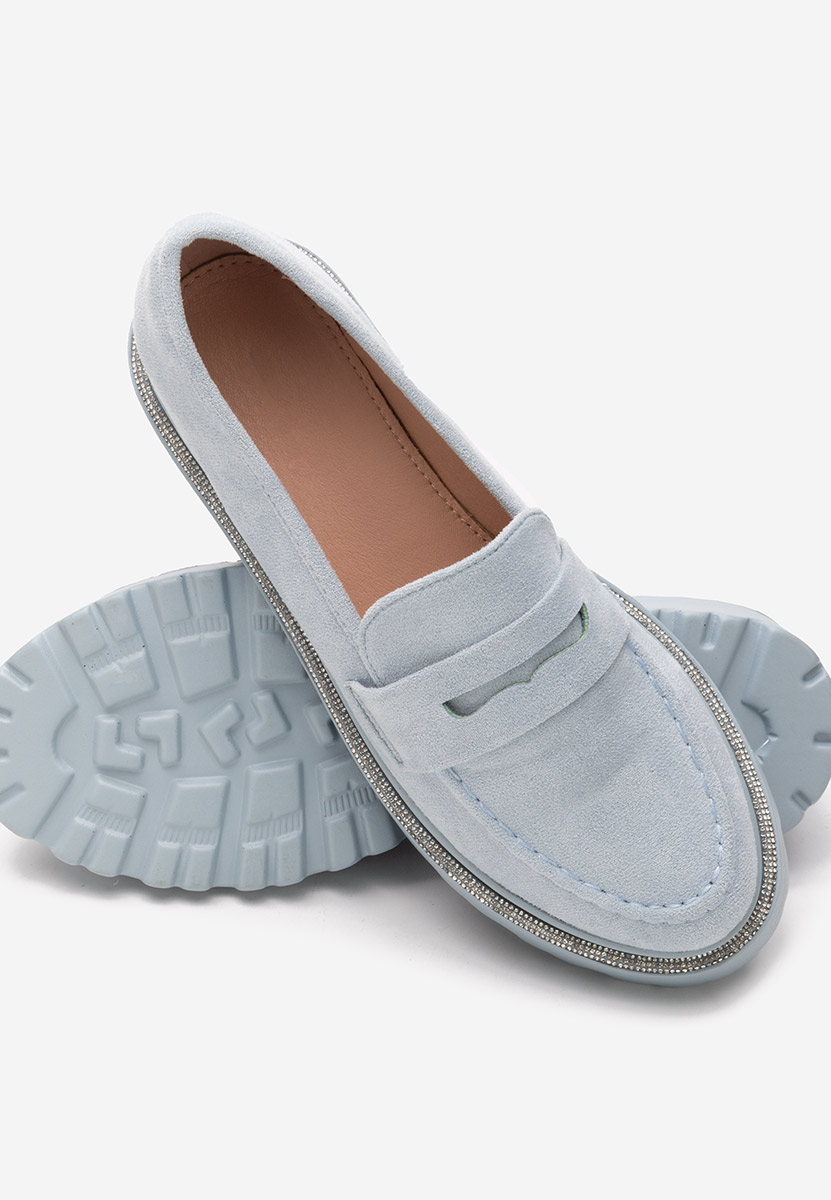 Mocasini cu talpa groasa Tirra V2 albastri