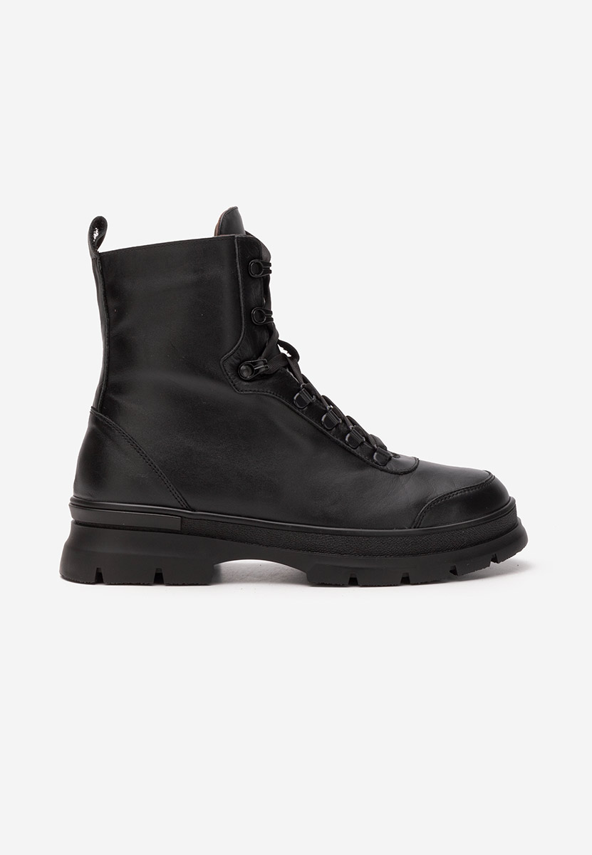 Ghete dama piele Rachal negre