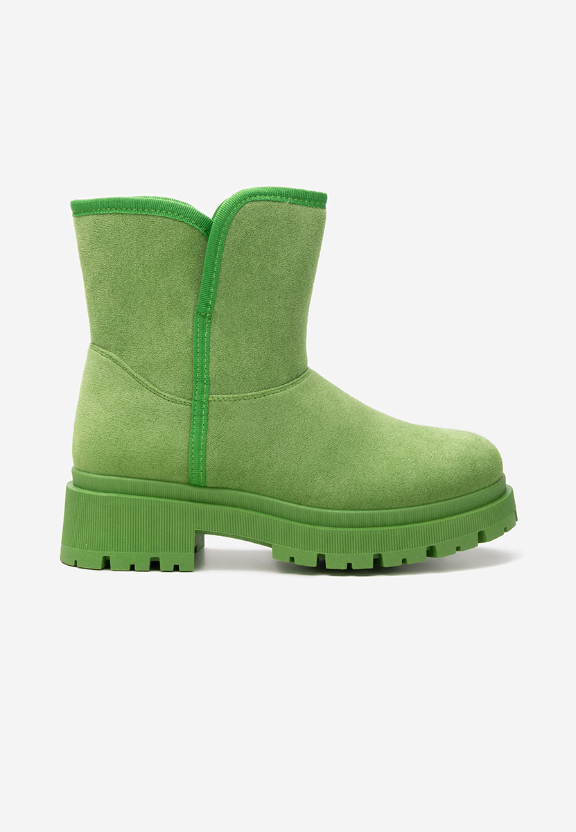 Cizme tip ugg Octavia verzi
