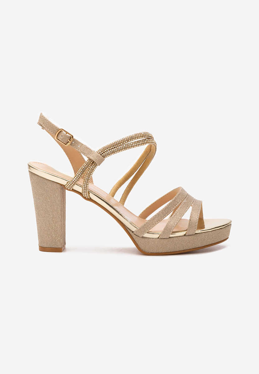 Sandale elegante Carlie aurii