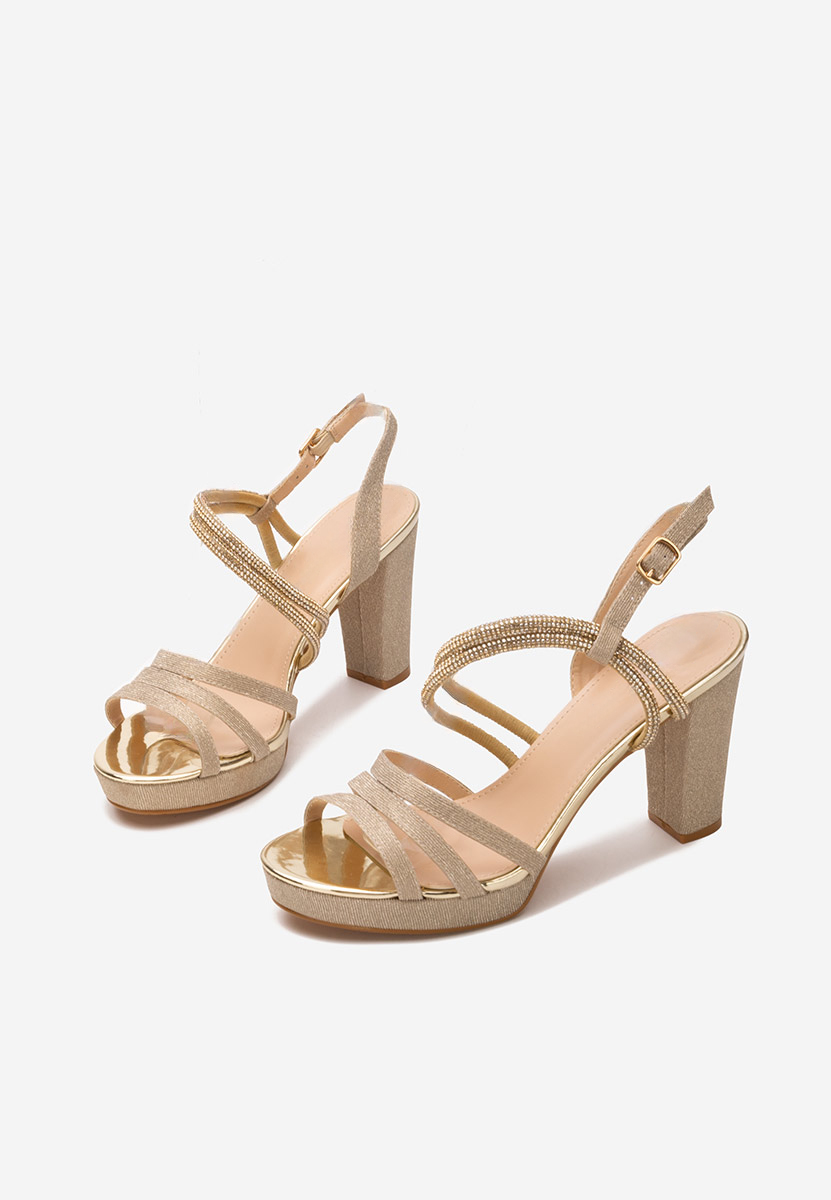 Sandale elegante Carlie aurii