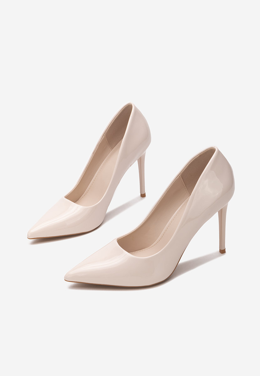 Pantofi stiletto Brandee crem