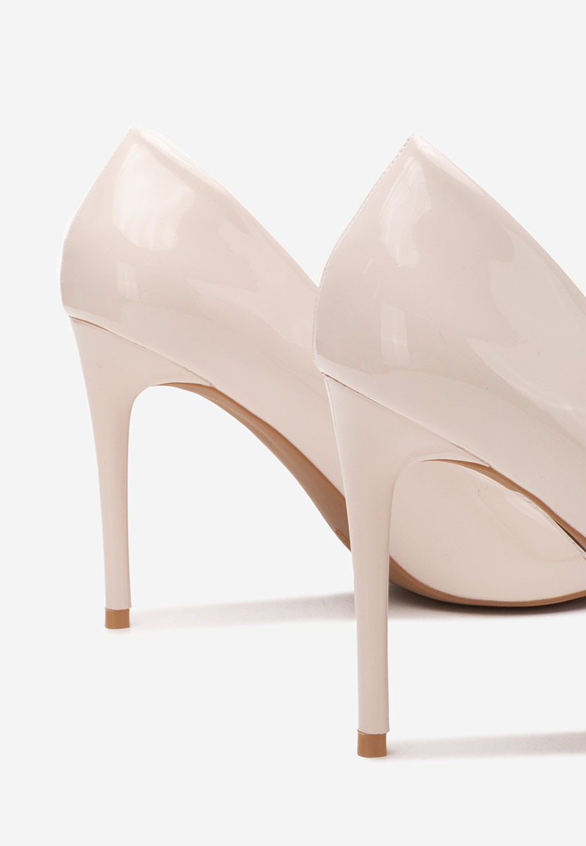 Pantofi stiletto Brandee crem