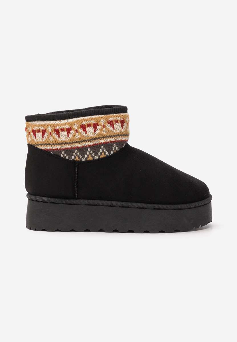 Cizme tip ugg Joye negre