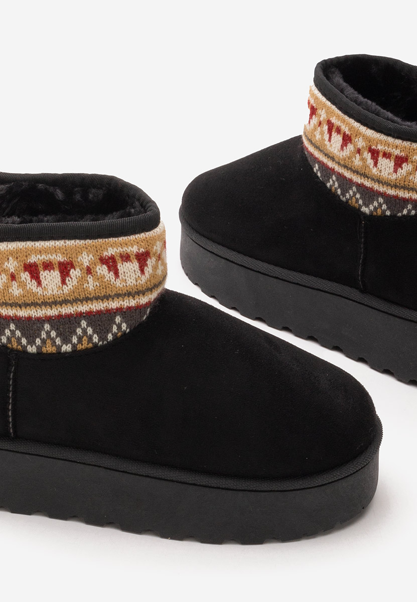 Cizme tip ugg Joye negre