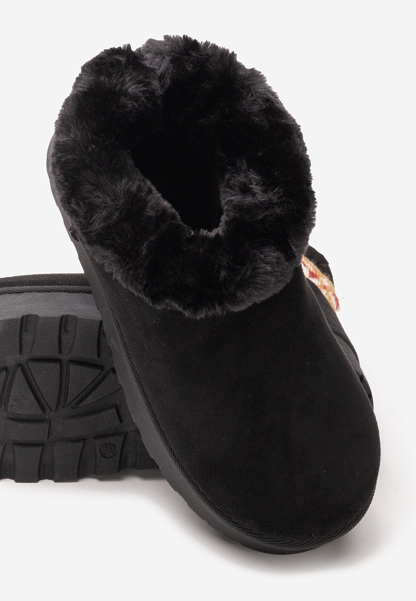 Cizme tip ugg Joye negre