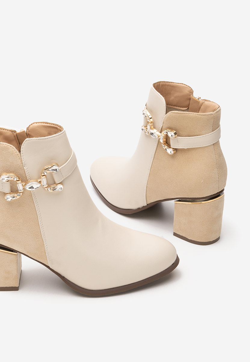 Botine dama elegante Safa bej