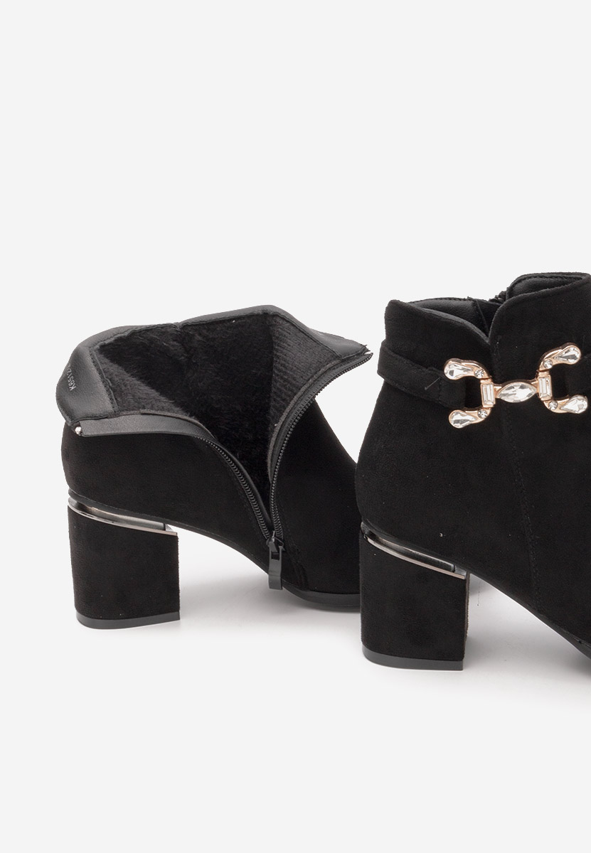 Botine cu toc gros Safa V2 negre