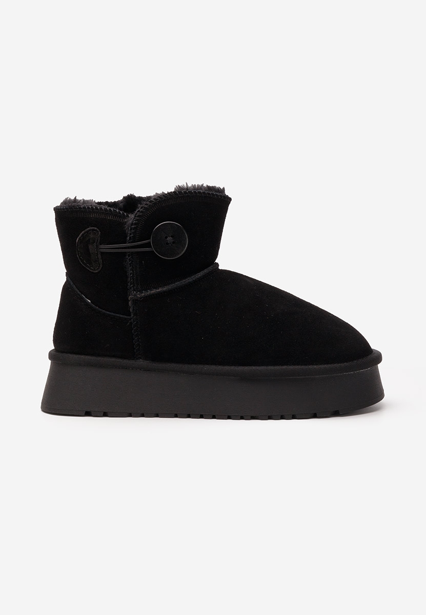 Cizme tip ugg cu platformă Velsia negre