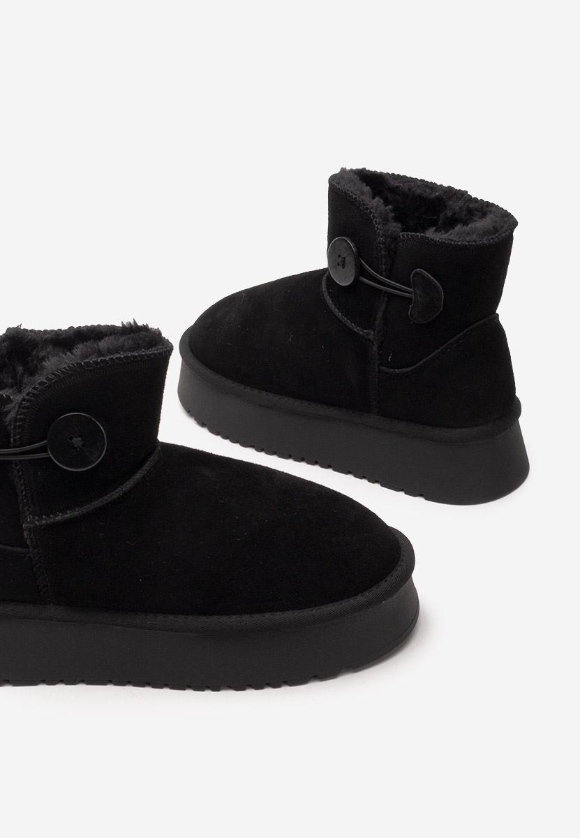 Cizme tip ugg cu platformă Velsia negre