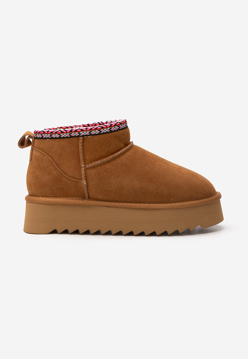 Cizme tip ugg cu platformă Andree camel