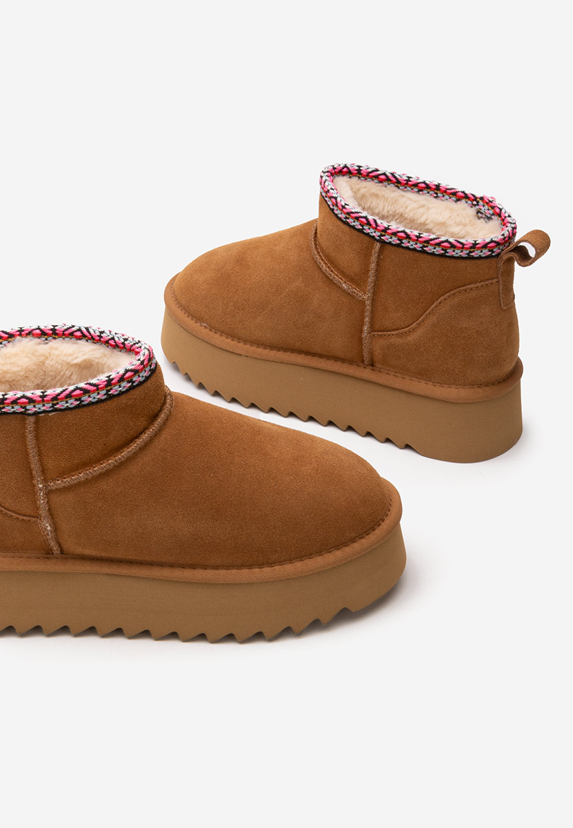 Cizme tip ugg cu platformă Andree camel