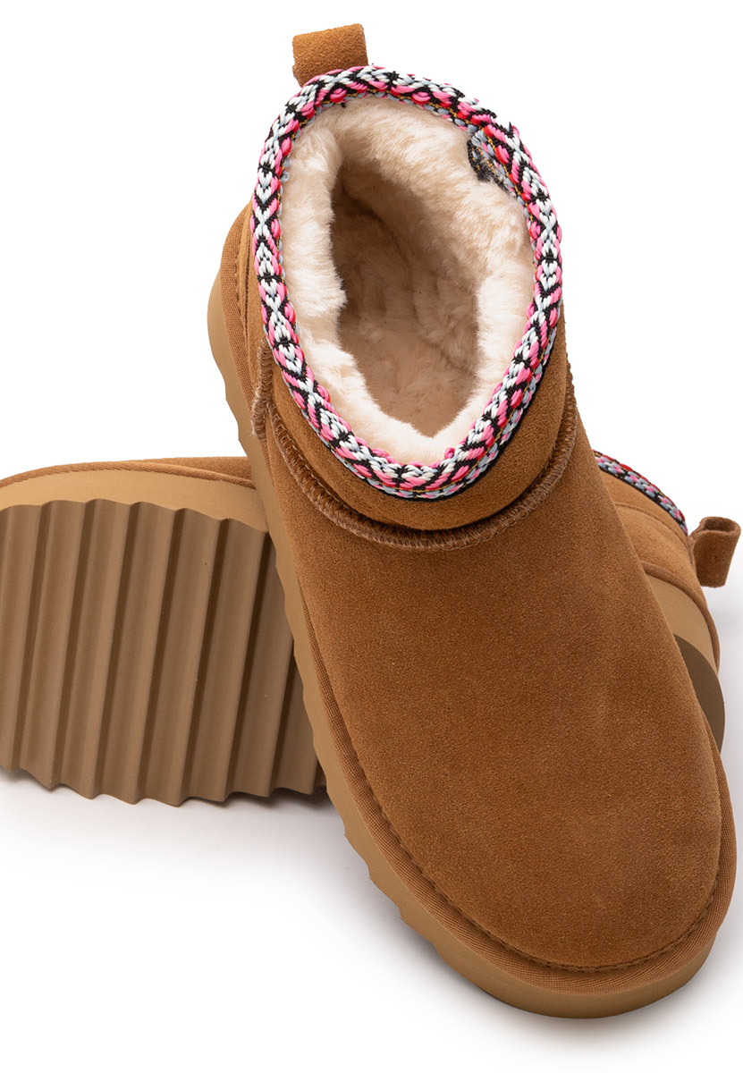 Cizme tip ugg cu platformă Andree camel