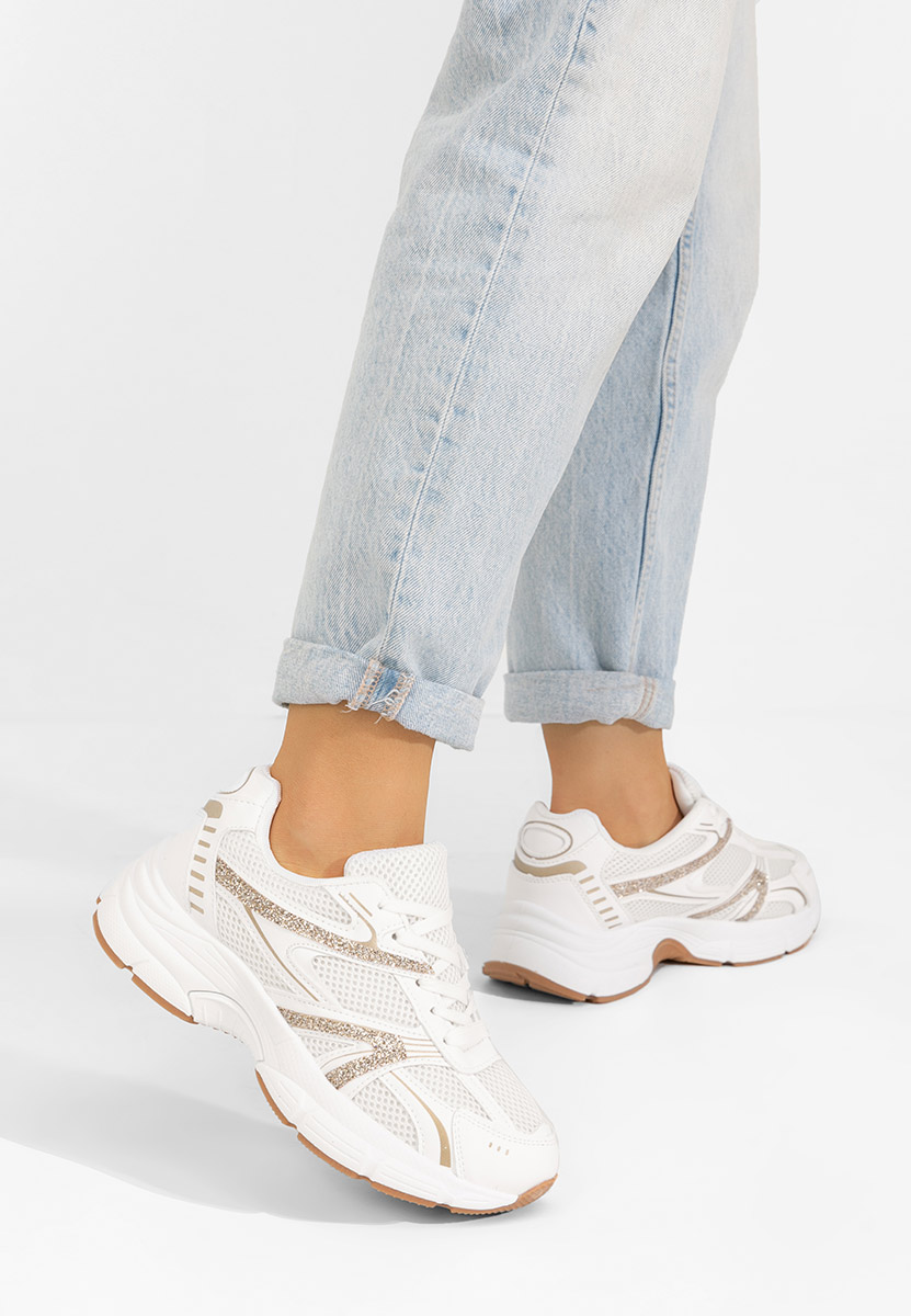 Sneakers dama Quiana albi