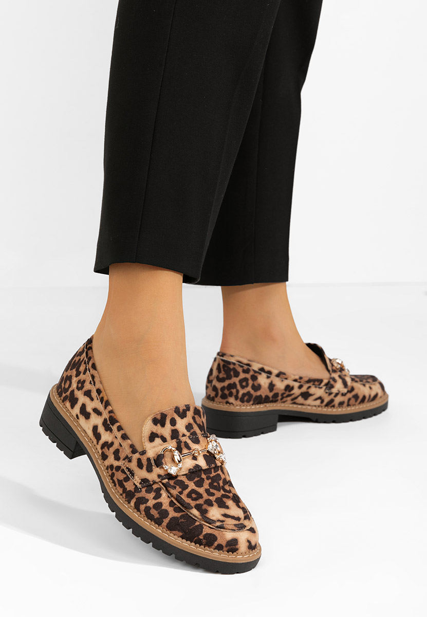 Mocasini dama Erlinda leopard
