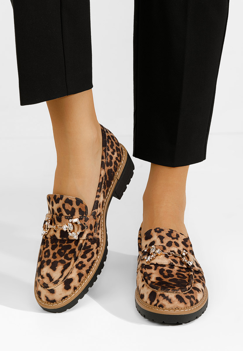 Mocasini dama Erlinda leopard
