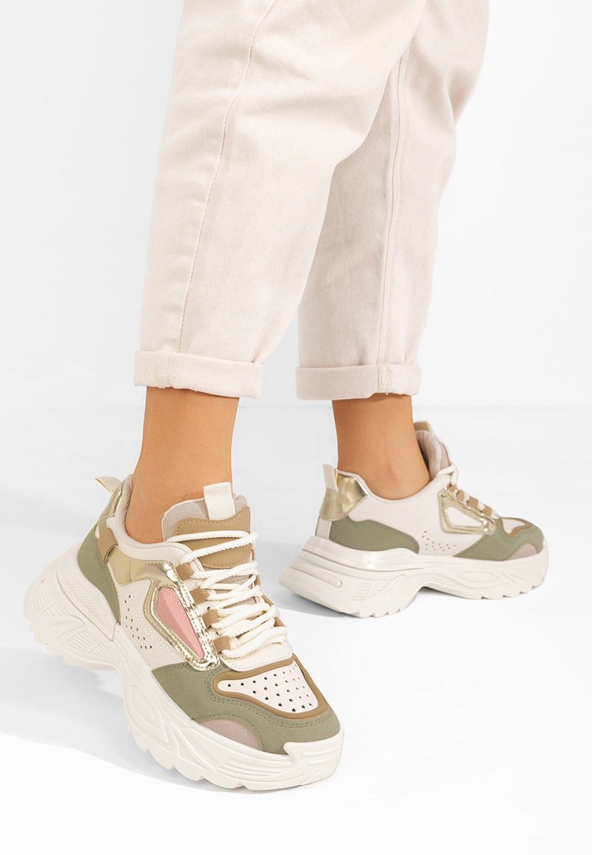 Sneakers cu platforma Dorathy verzi