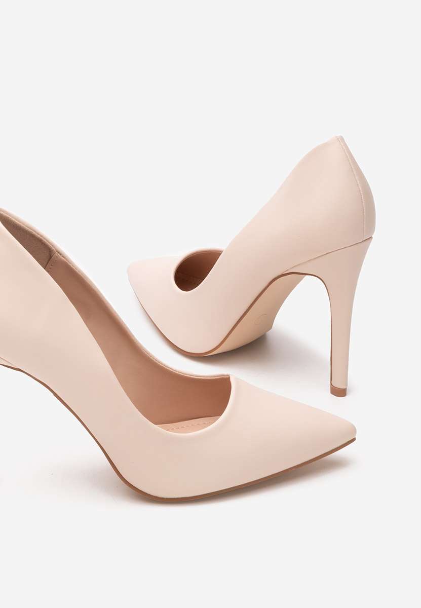 Pantofi stiletto Evangeline bej