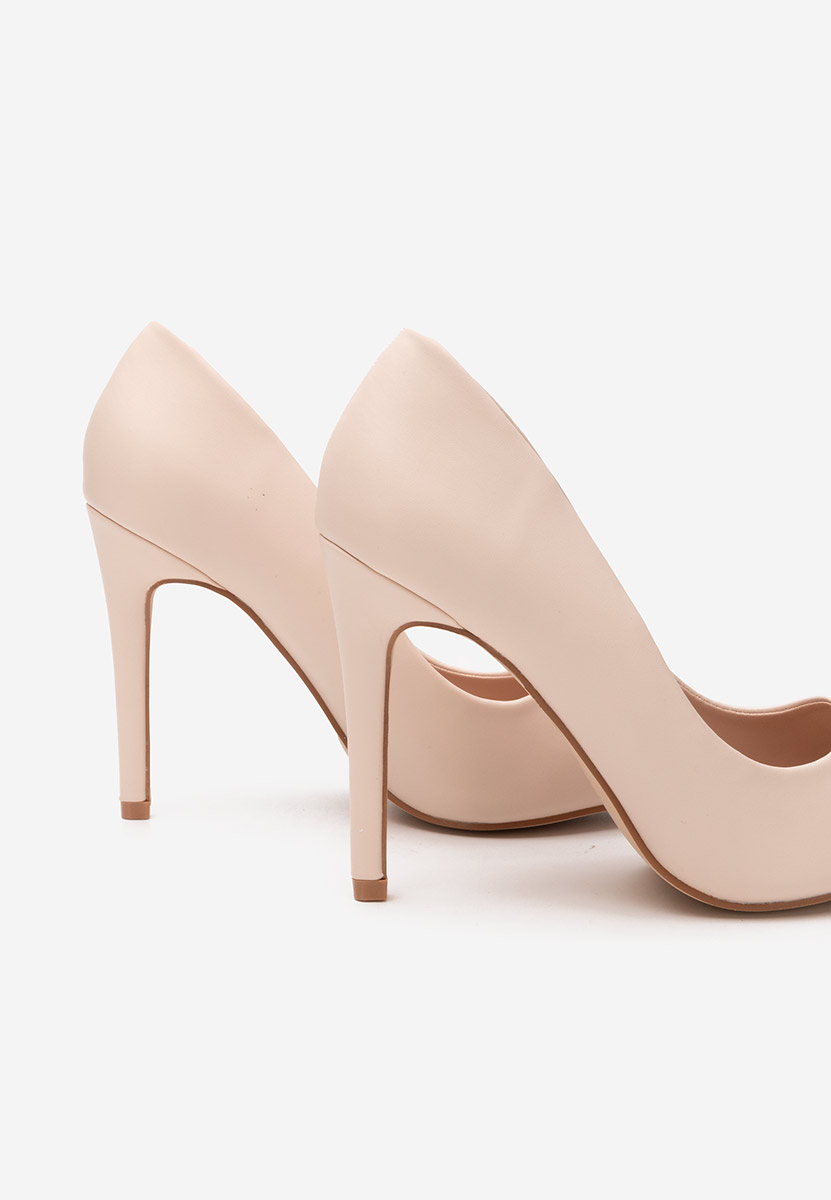 Pantofi stiletto Evangeline bej