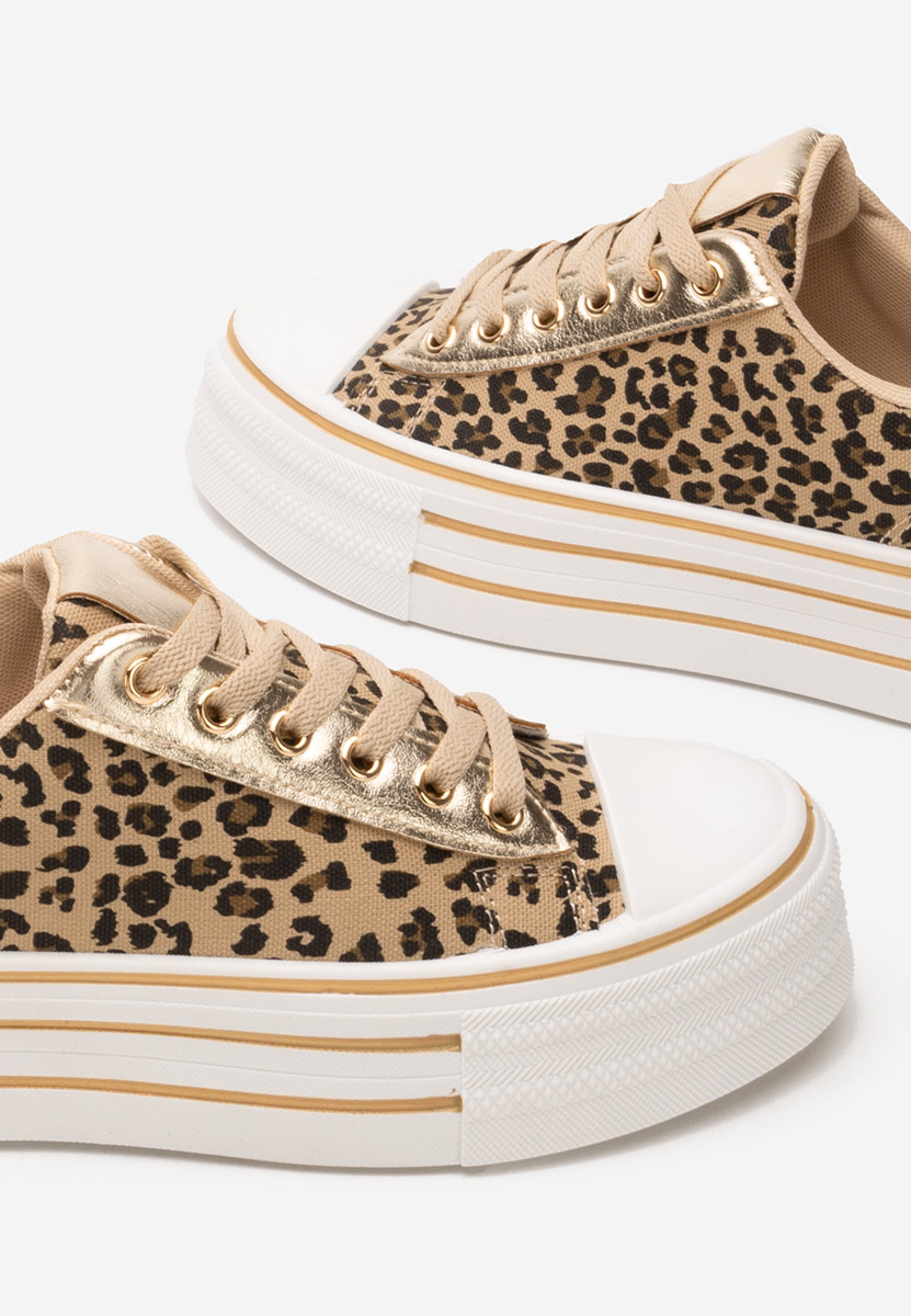 Tenisi cu platformă Lorraine leopard