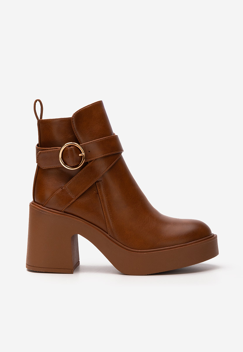 Ghete cu toc Maryann camel