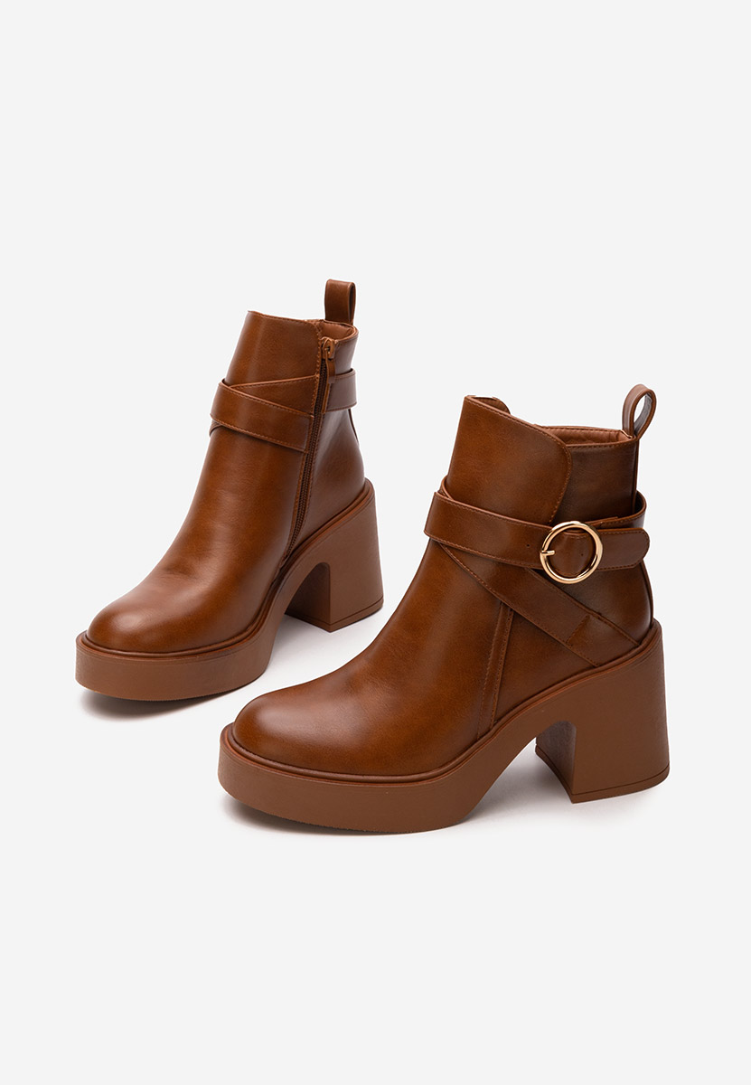 Ghete cu toc Maryann camel