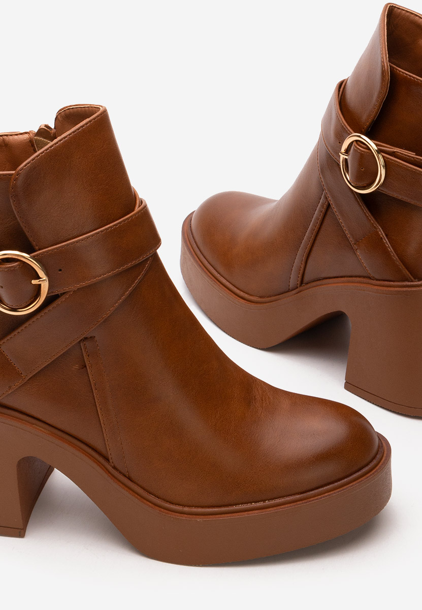 Ghete cu toc Maryann camel