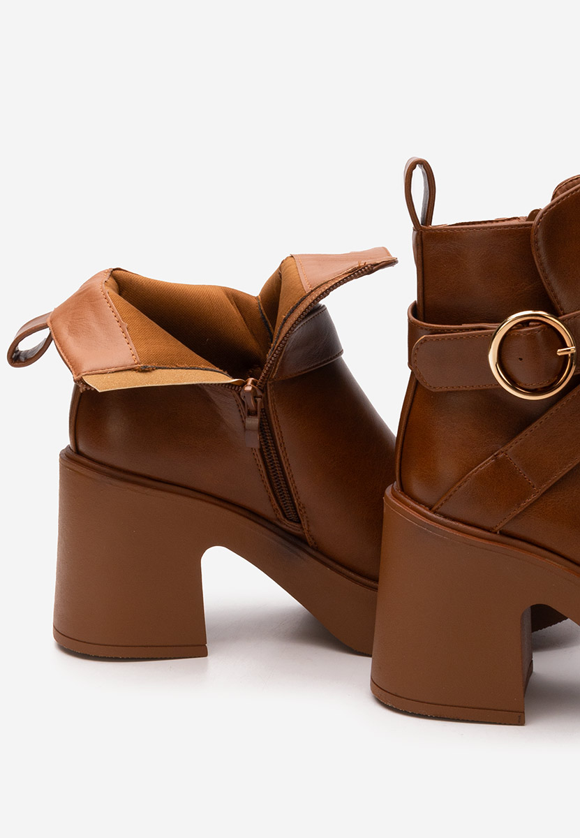 Ghete cu toc Maryann camel