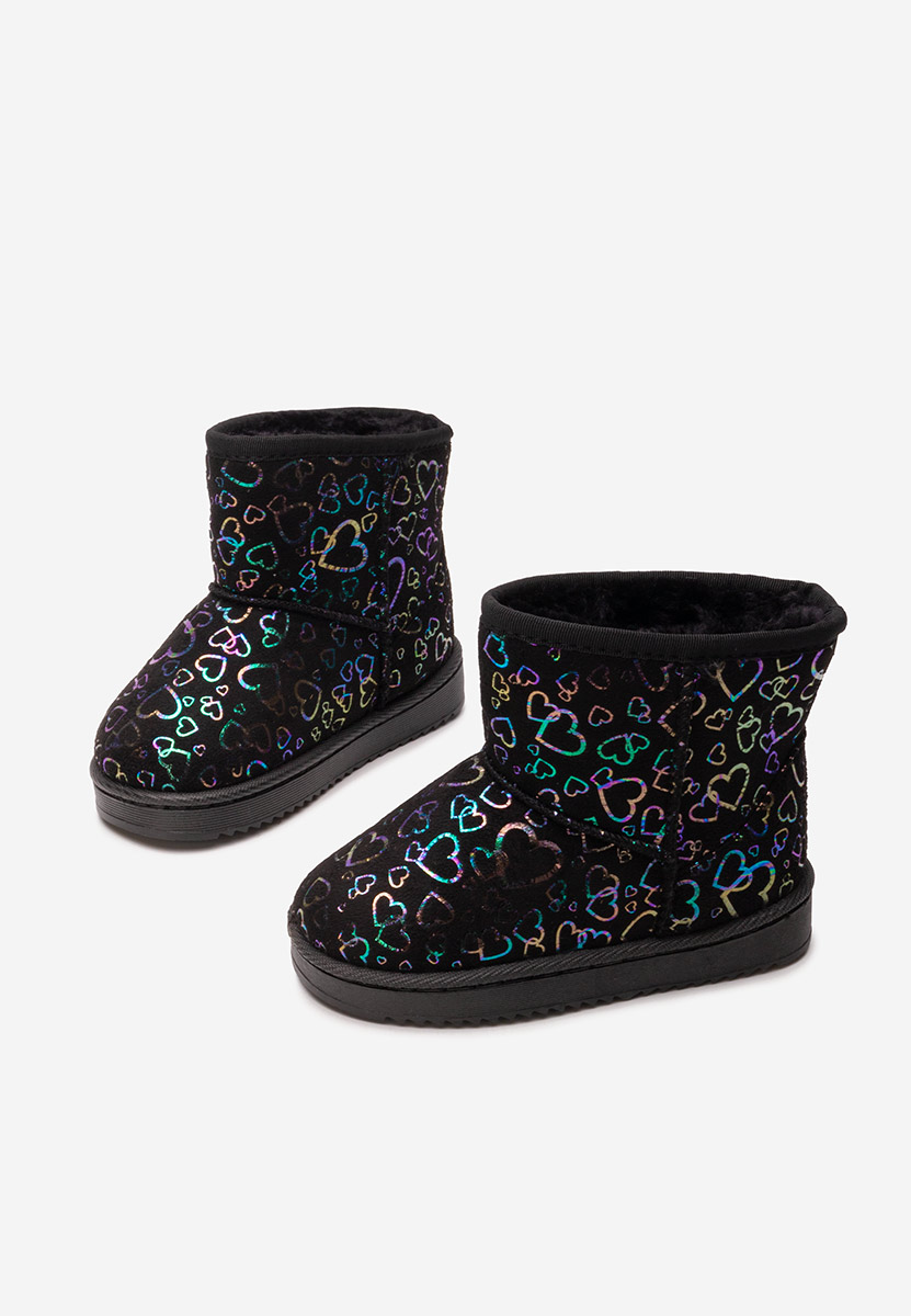 Cizme tip ugg Lindsy negre
