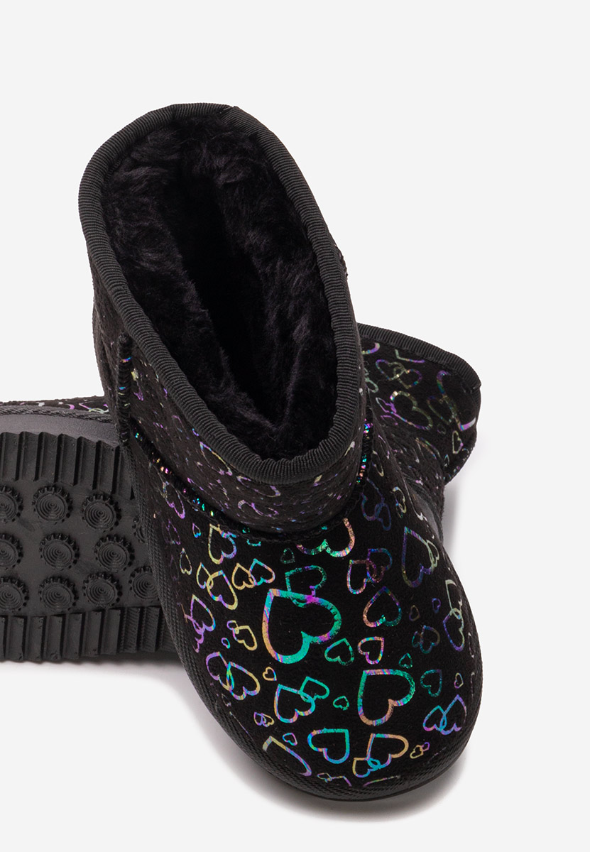 Cizme tip ugg Lindsy negre