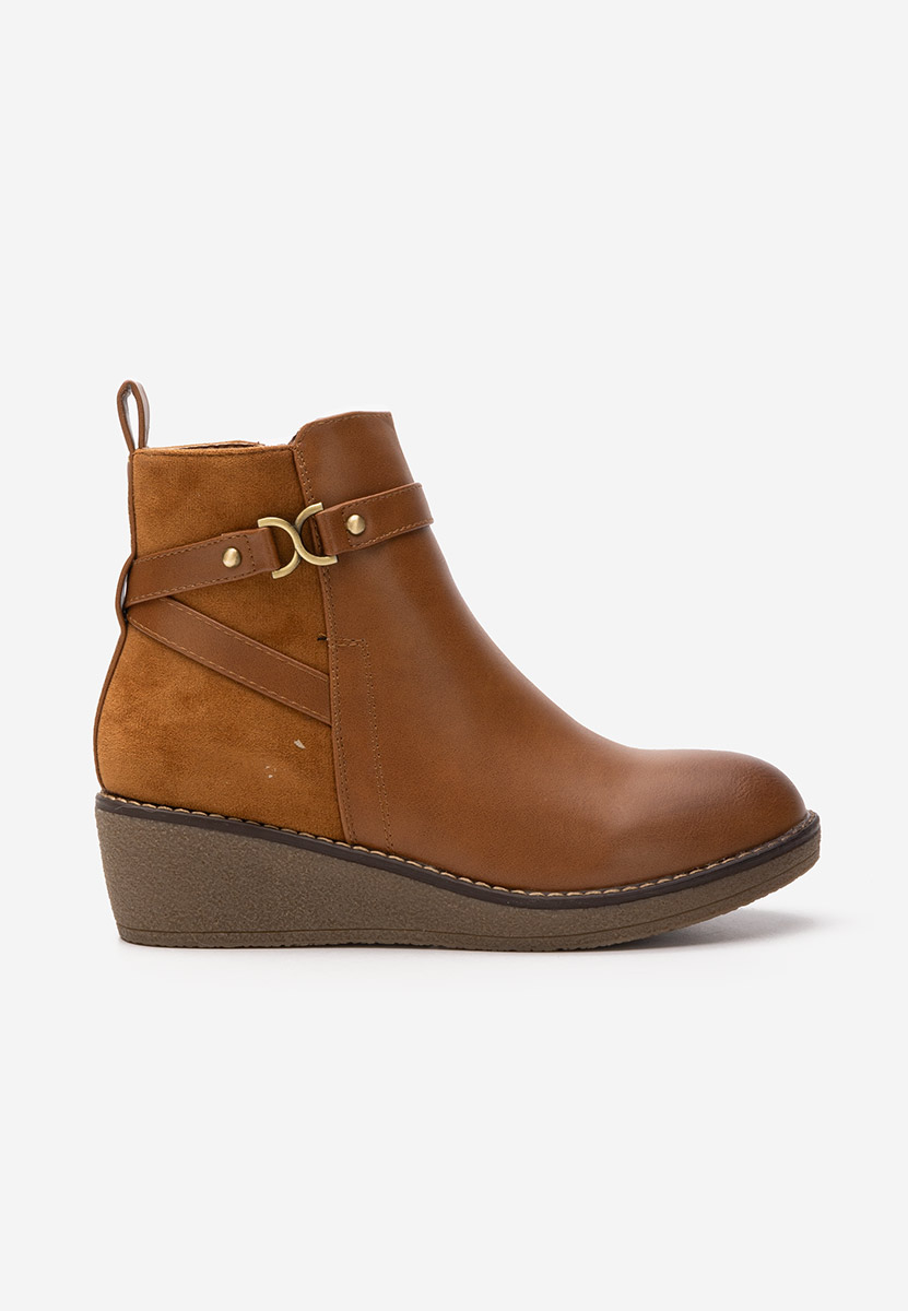 Botine cu platforma Dazie camel