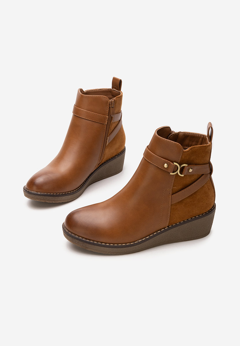 Botine cu platforma Dazie camel