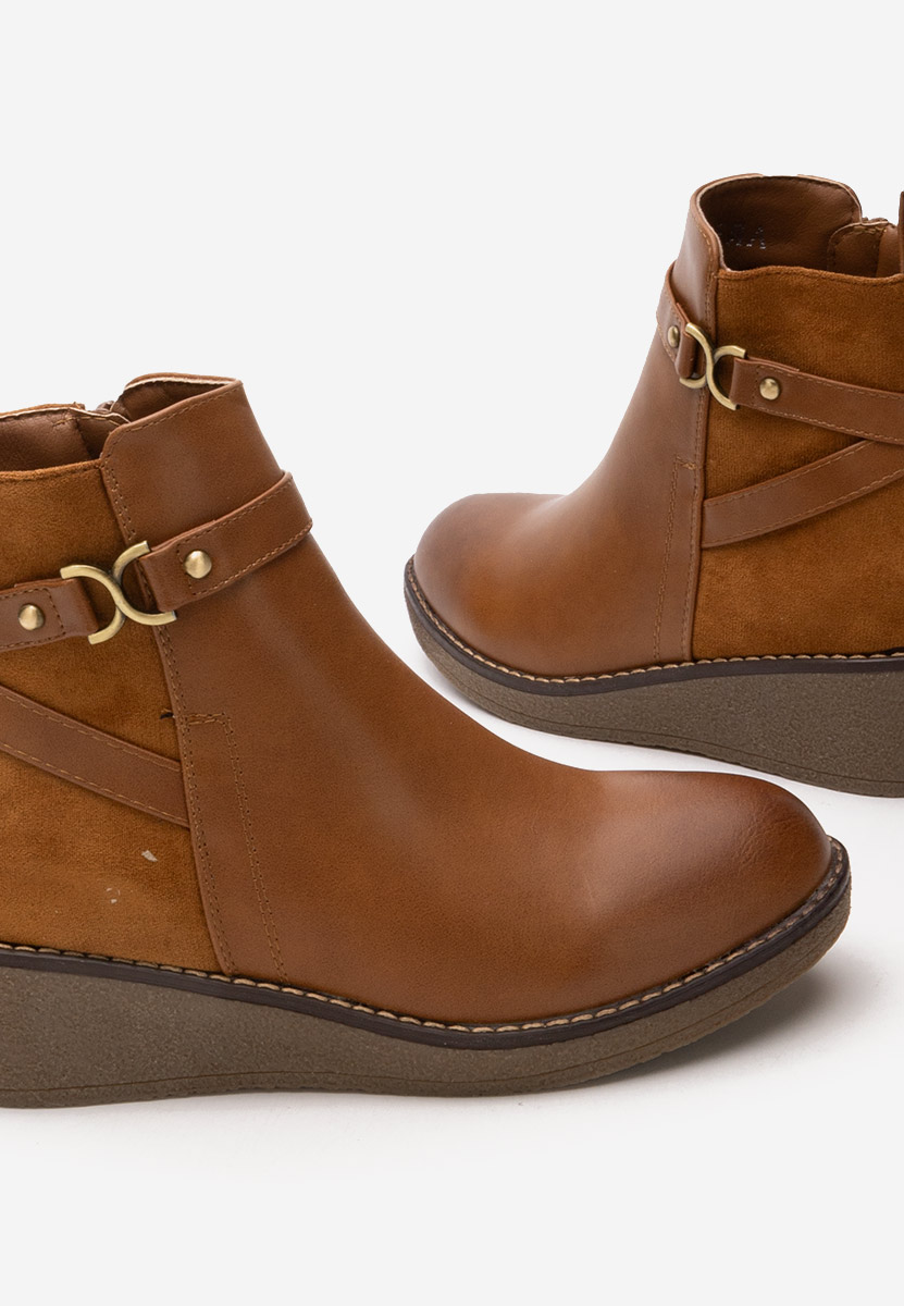 Botine cu platforma Dazie camel