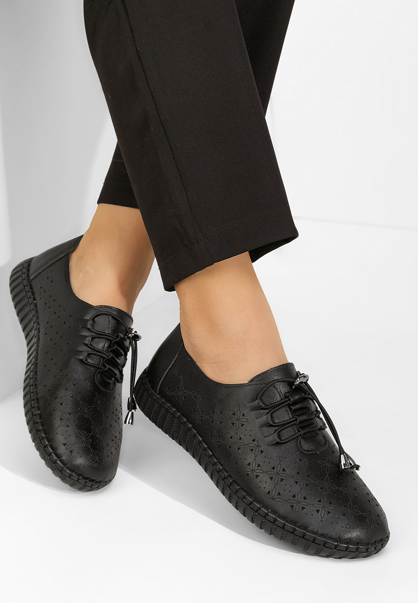 Pantofi casual dama Emaly negri