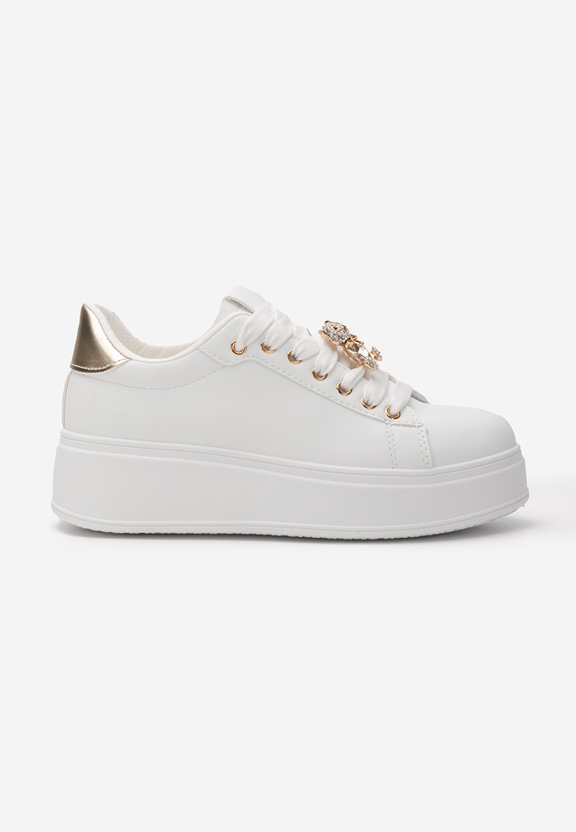 Sneakers cu platformă Ralia albi