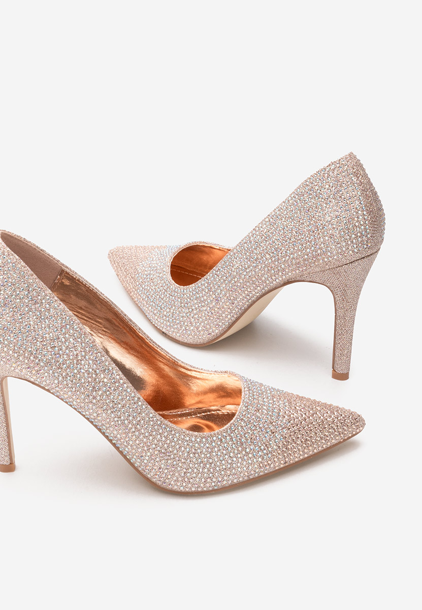 Pantofi stiletto Stacee champagne